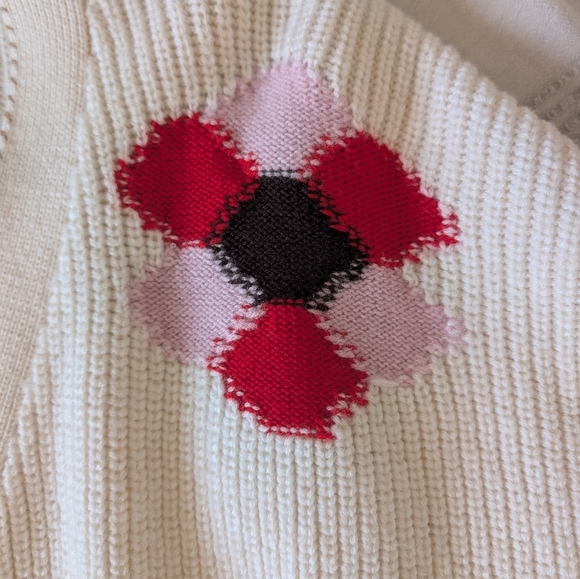 La Ligne Intarsia Flower Cardigan - Picture 8 of 12